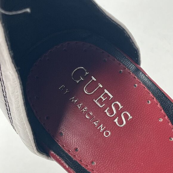 Guess by Marciano Black Red Leather Slingback 4.5” Heels Women’s Size 10M - Picture 9 of 10